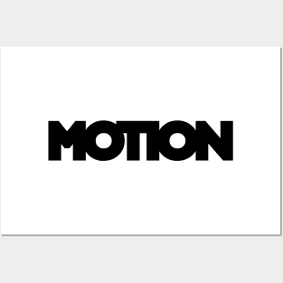 text motion Posters and Art